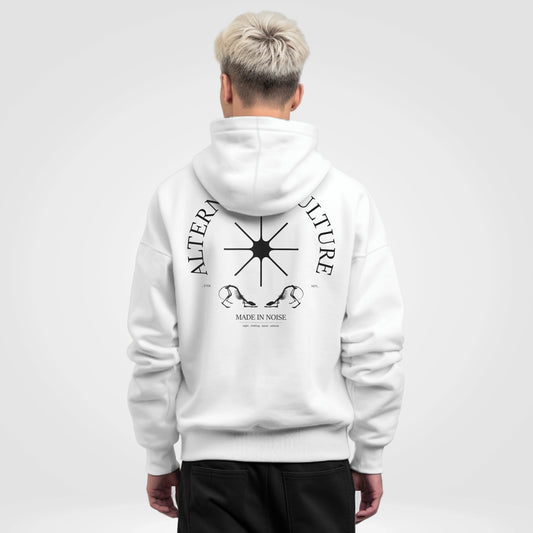 Alternative Culture White Hoodie