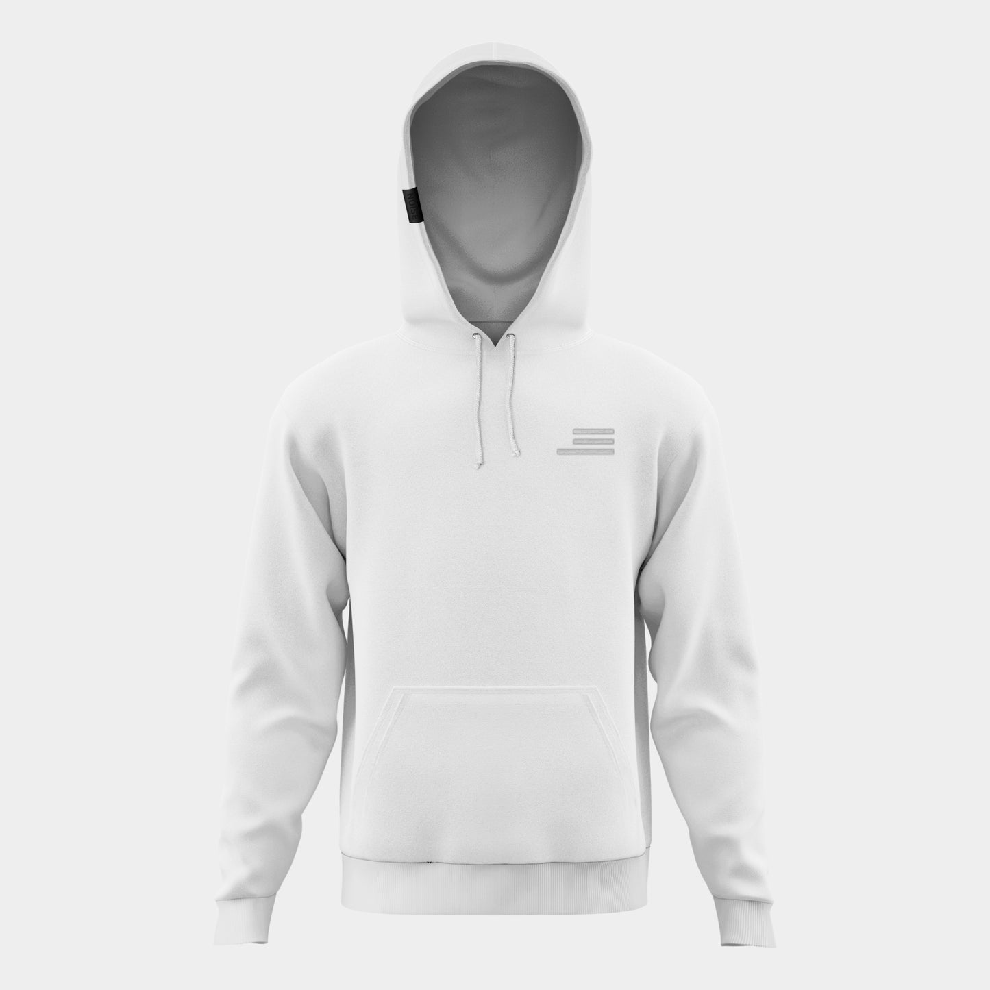 MDNS Brand Essential White Hoodie