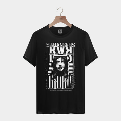 Techno Strangers \ Amsterdam Black T-shirt