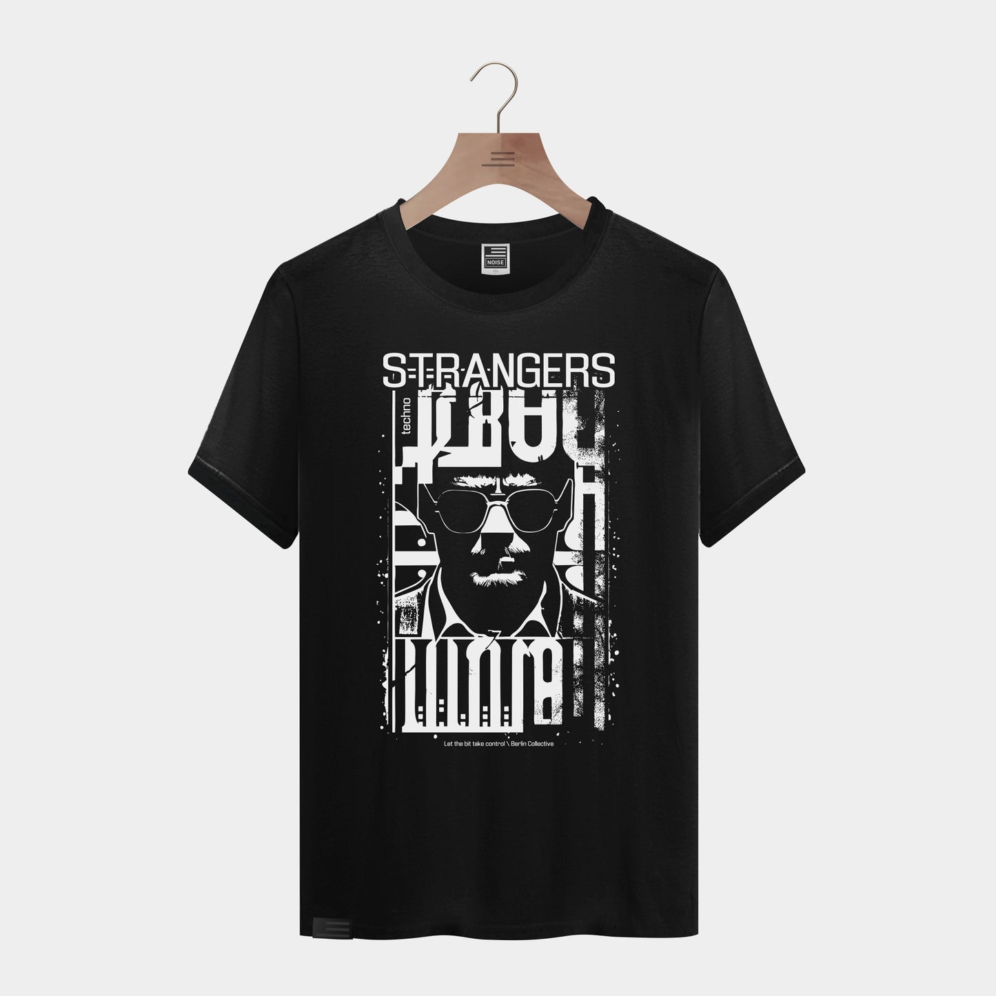 Techno Strangers \ Berlin Black T-shirt