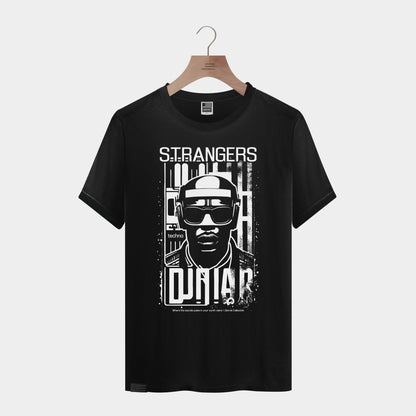 Techno Strangers \ Detroit Black T-shirt