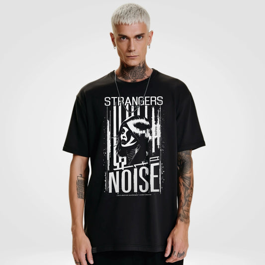 Techno Strangers \ London Black T-shirt