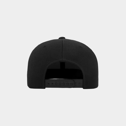 Oldschool Black Snapback Cap