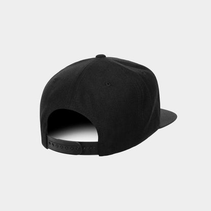 Oldschool Black Snapback Cap